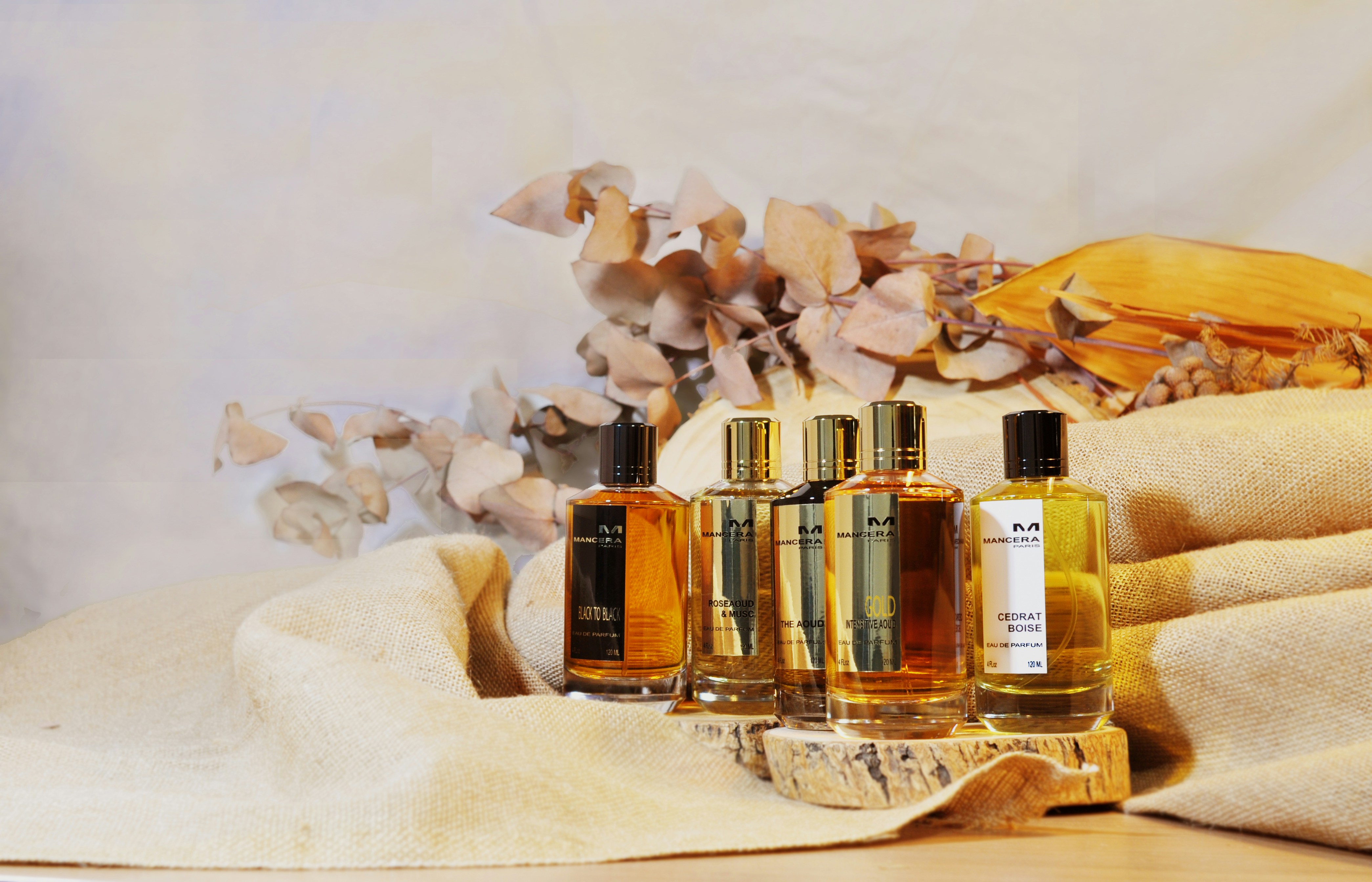 Elegant fragrance bottles